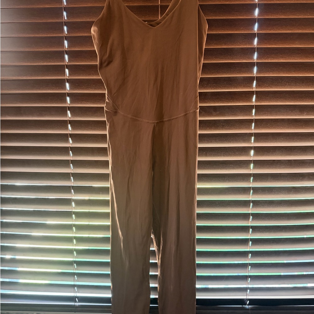 lululemon athletica Brown Ribbed Jumpsuit